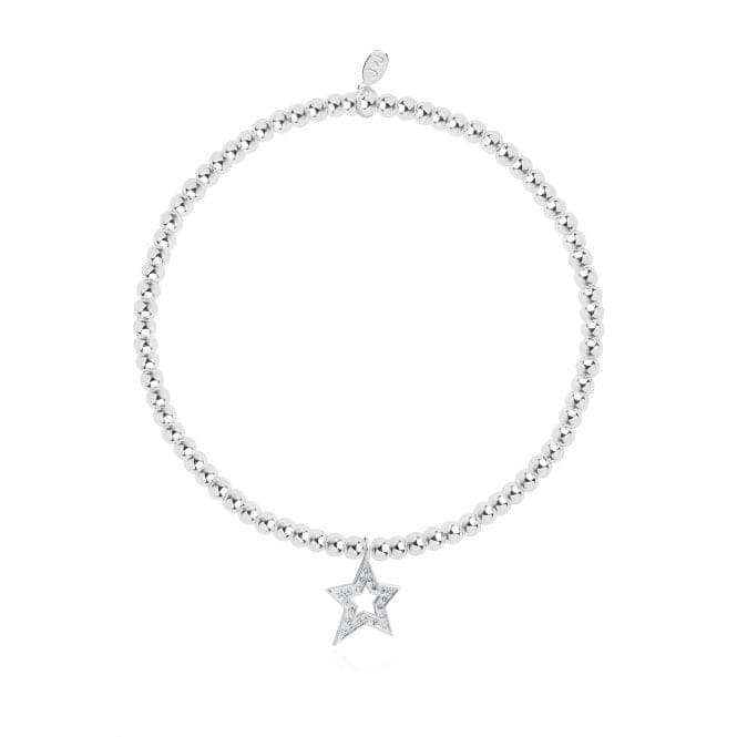 Confetti A Little One In A Million Silver 17.5cm Stretch Bracelet 4339Joma Jewellery4339