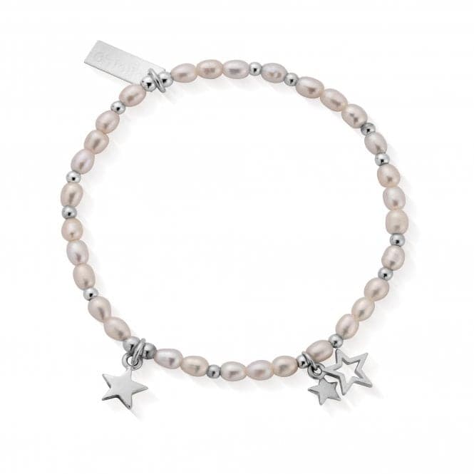 Confetti Falls Silver Life Long Magic Pearl Bracelet 18cm SBLLMAGIC18ChloBoSBLLMAGIC18