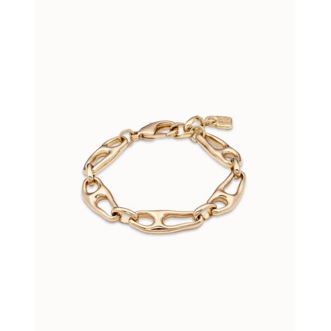 Connected Golden Metal BraceletUNOde50PUL2034ORO0000M