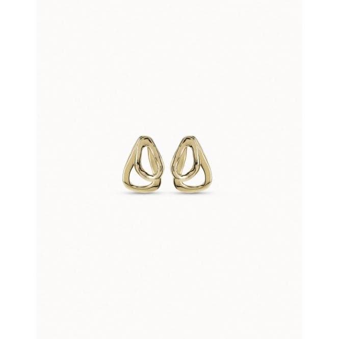 Connected Golden Metal EarringsUNOde50PEN0740ORO0000U