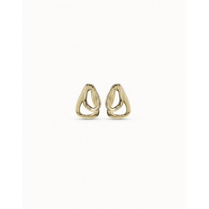 Connected Golden Metal EarringsUNOde50PEN0740ORO0000U