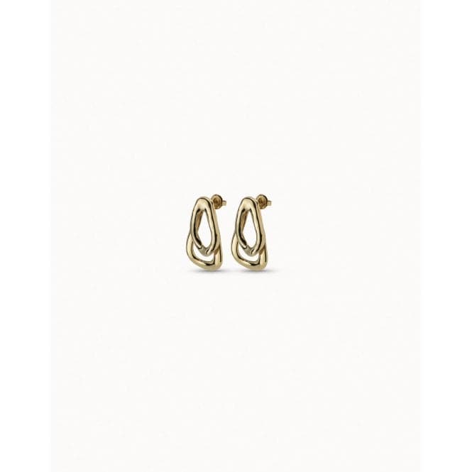 Connected Golden Metal EarringsUNOde50PEN0740ORO0000U