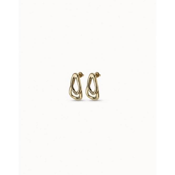 Connected Golden Metal EarringsUNOde50PEN0740ORO0000U