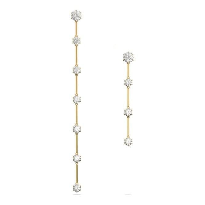 Constella Asymmetrical Crystal Gold - tone Plated Earrings 5622721Swarovski5622721