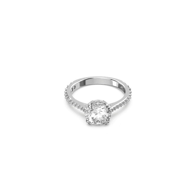 Constella Cocktail Princess Cut Pavé White Rhodium Plated RingSwarovski5645250