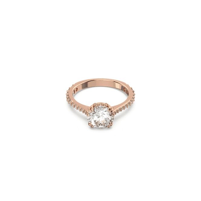 Constella Cocktail Princess Cut Pavé White Rose Gold - tone Plated RingSwarovski5642644 50