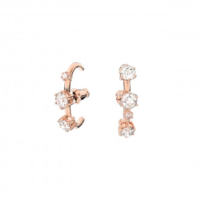 Constella Hoop Crystal Rose Gold - tone Plated Earrings 5620130Swarovski5620130