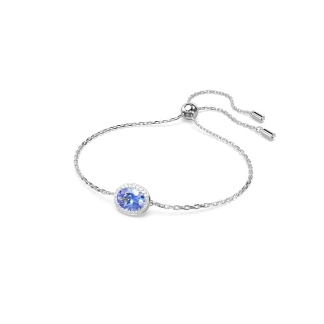 Constella Rhodium Plated Blue Oval Cut Bracelet 5671895Swarovski5671895