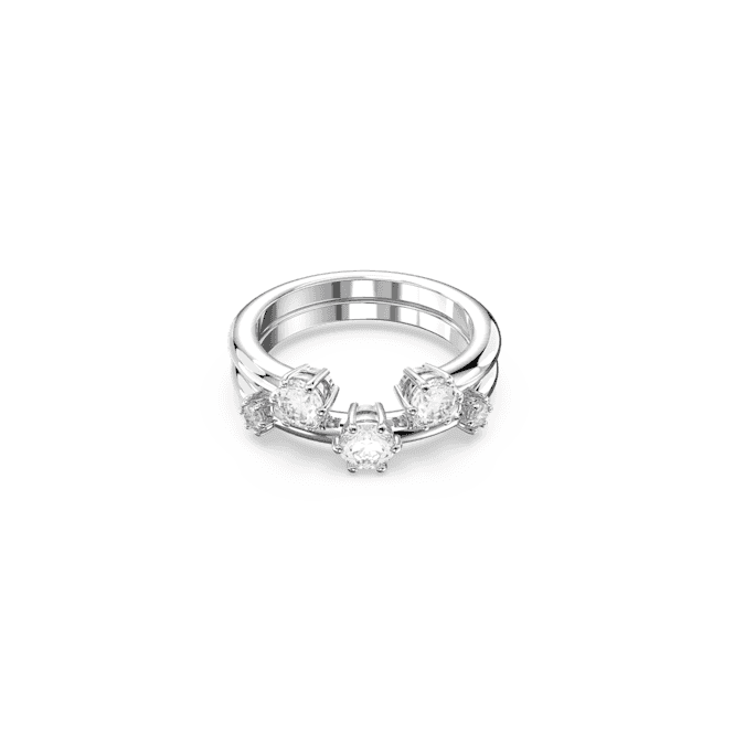 Constella Set Round Cut White Rhodium Plated RingSwarovski5640959 50