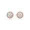 Constella Stud Round Cut Pavé White Rose Gold - tone Plated Earrings 5636275Swarovski5636275