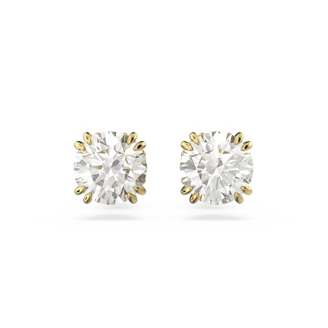 Constella Stud Round Cut White Gold - tone Plated Earrings 5642595Swarovski5642595
