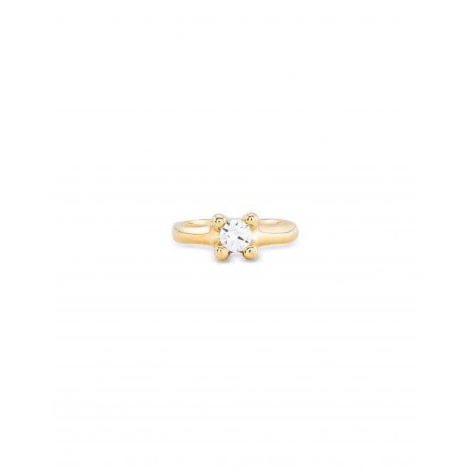 Cosmos 18k Gold Plated White Zirconia RingUNOde50ANI0804BLNORO12