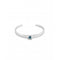 Cosmos Silver Plated Rigid Central Blue Zirconia Bangle PUL2431AZUMTLUNOde50PUL2431AZUMTL