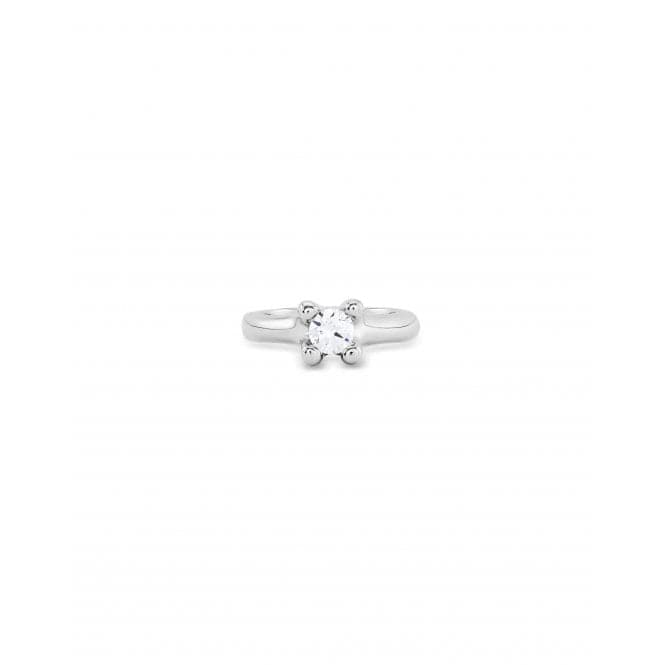 Cosmos Sterling Silver Plated White Zirconia RingUNOde50ANI0804BLNMTL12