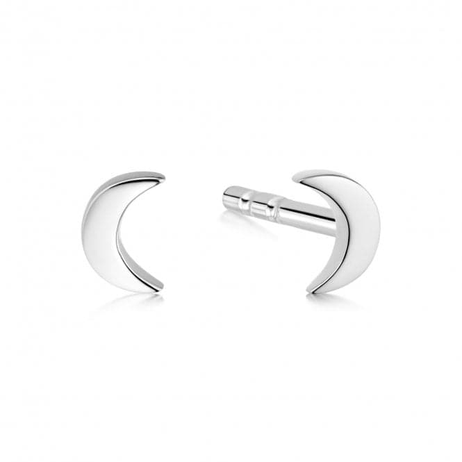 Crescent Moon Stud Sterling Silver Earrings ST09_SLVDaisyST09_SLV