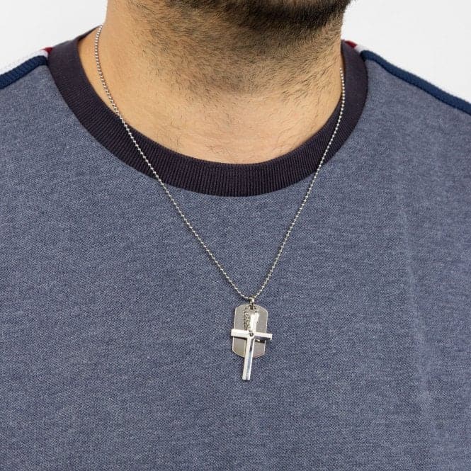 Cross And Dog Tag Pendant P5021Fred BennettP5021