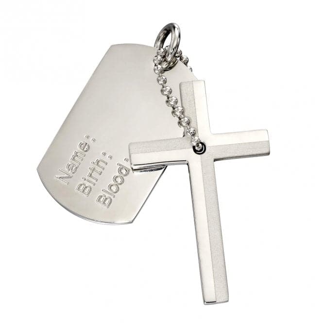 Cross And Dog Tag Pendant P5021Fred BennettP5021