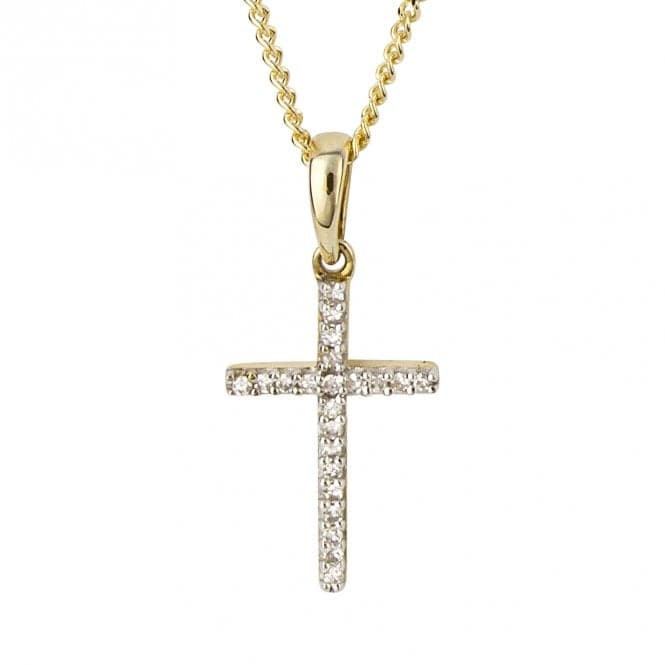 Cross Diamond 9ct Yellow Gold Pendant GP1004Elements GoldGP1004