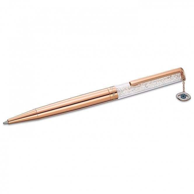 Crystalline Evil Eye Ballpoint Pen, White Rose Gold - tone plated 5553337Swarovski5553337