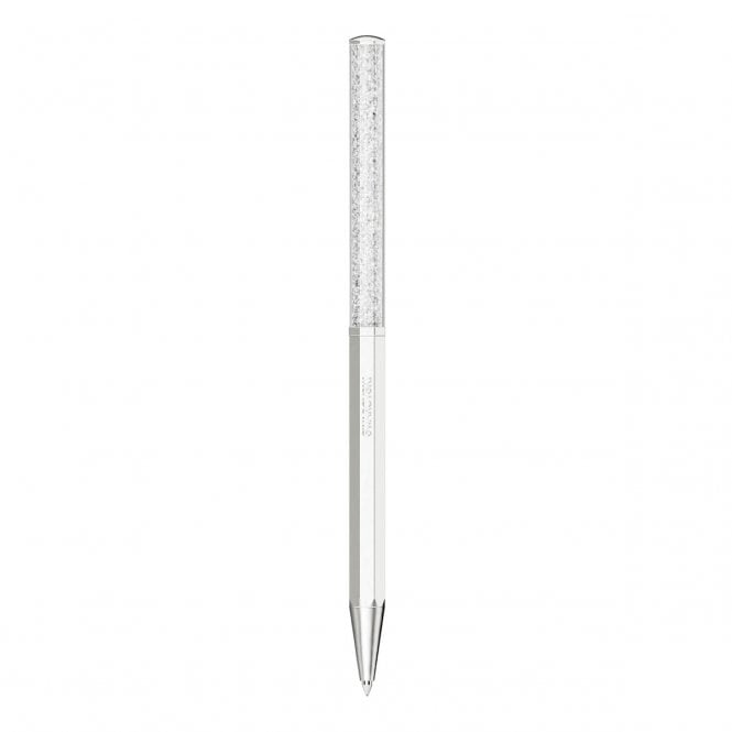 Crystalline Octagon Shape White Lacquered Ballpoint Pen 5670198Swarovski5670198