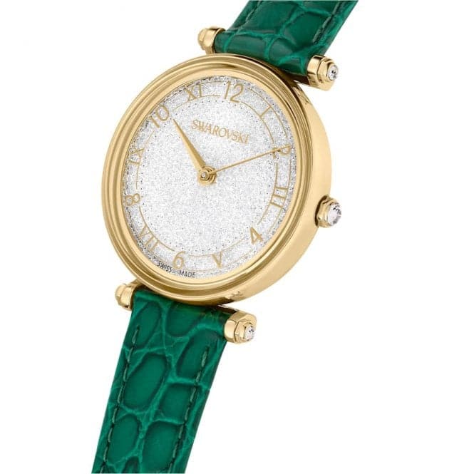 Crystalline Wonder Swiss Made Leather strap Green Gold - tone Finish Watch 5656893Swarovski5656893