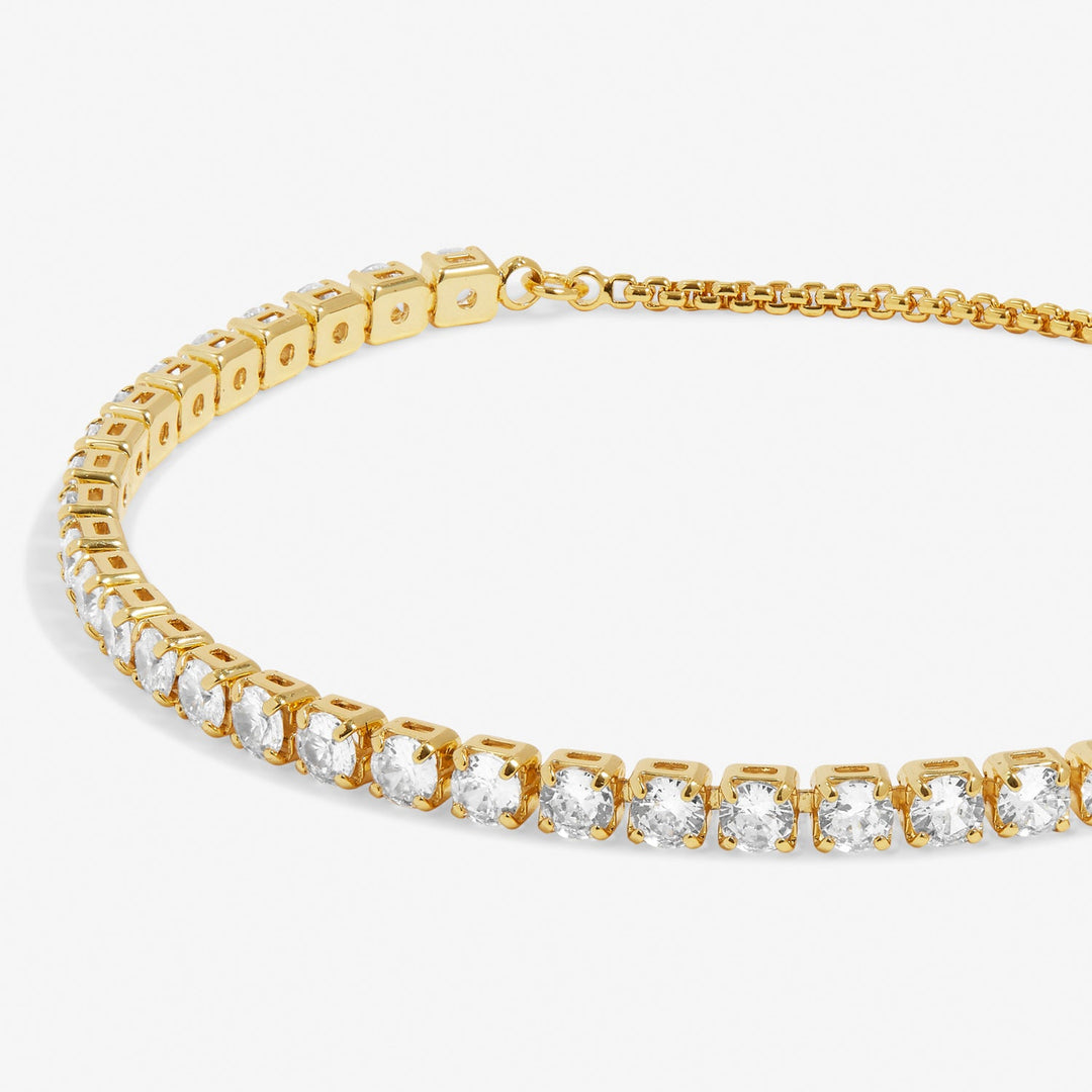 Cubic Zirconia Tennis Bar Gold Plated Bracelet 7889Joma Jewellery7889