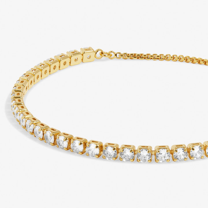 Cubic Zirconia Tennis Bar Gold Plated Bracelet 7889Joma Jewellery7889