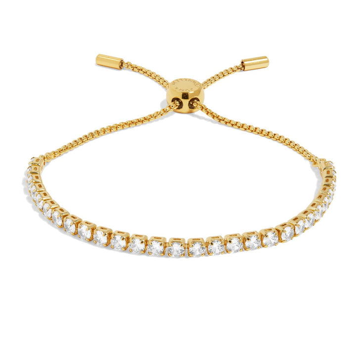 Cubic Zirconia Tennis Bar Gold Plated Bracelet 7889Joma Jewellery7889