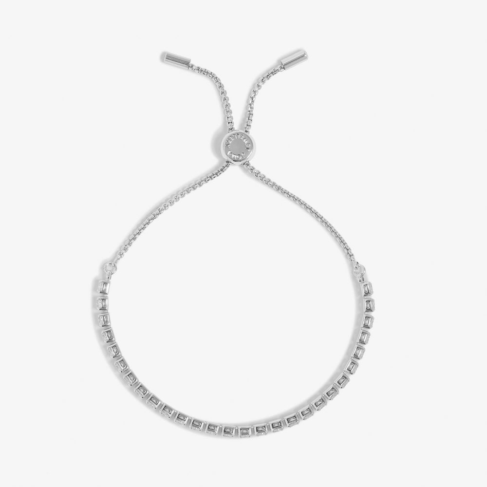 Cubic Zirconia Tennis Bar Silver Plated Bracelet 7890Joma Jewellery7890