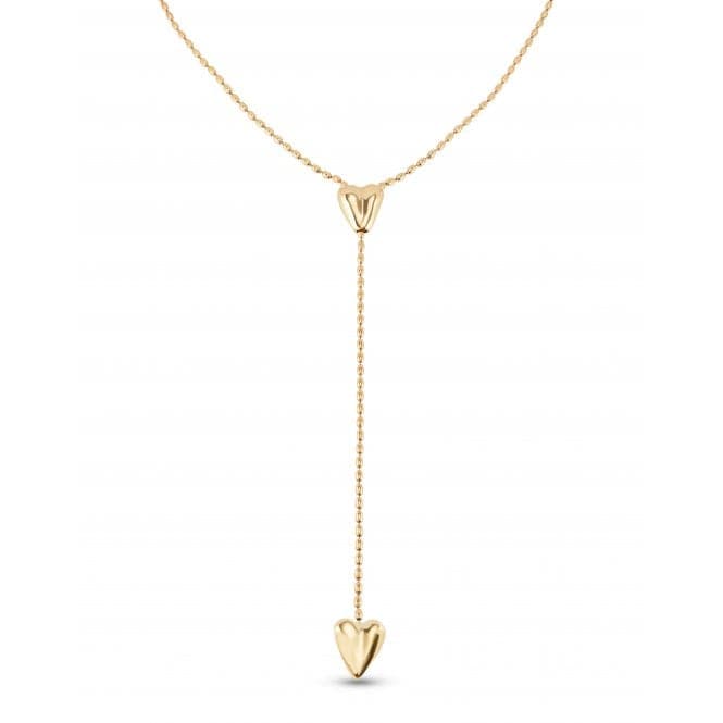 Cupido 18k Gold Plated Chain Two Hearts Necklace COL1884ORO000UNOde50COL1884ORO000