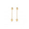 Cupido 18k Gold - Plated Hanging Chain Small Hearts Earrings PEN0935ORO000UNOde50PEN0935ORO000