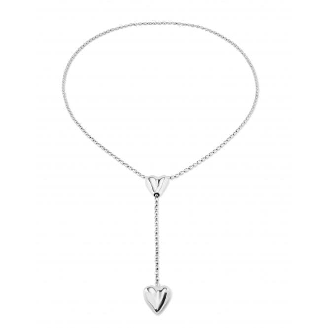 Cupido Silver Plated Chain Hearts Necklace COL1884MTL000UNOde50COL1884MTL000