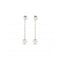 Cupido Silver Plated Hanging Chain Small Hearts Earrings PEN0935MTL000UNOde50PEN0935MTL000