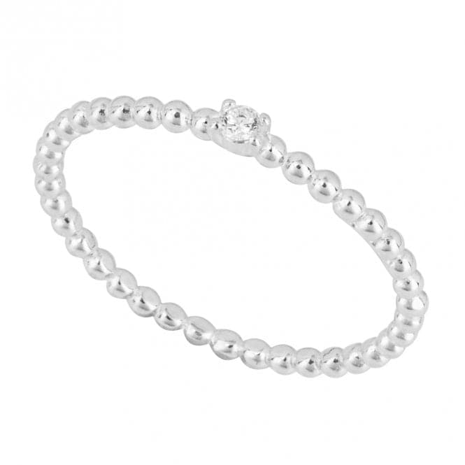 Dainty Beaded Zirconia Ring R3824CBeginningsR3824C 50