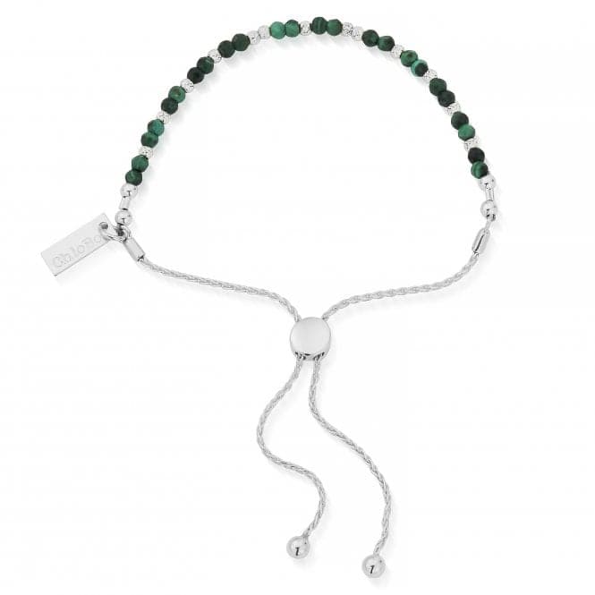 Dainty Sparkle Malachite Adjuster Bracelet SBAMFBChloBoSBAMFB