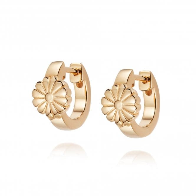 Daisy Bloom Huggie Ear 18ct Gold Plated Earrings DE01_GPDaisyDE01_GP