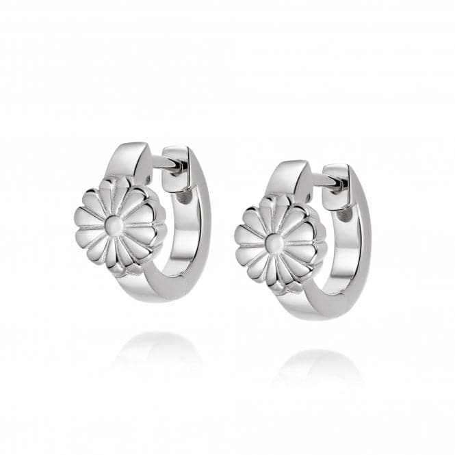 Daisy Bloom Huggie Ear Sterling Silver Earrings DE01_SLVDaisyDE01_SLV