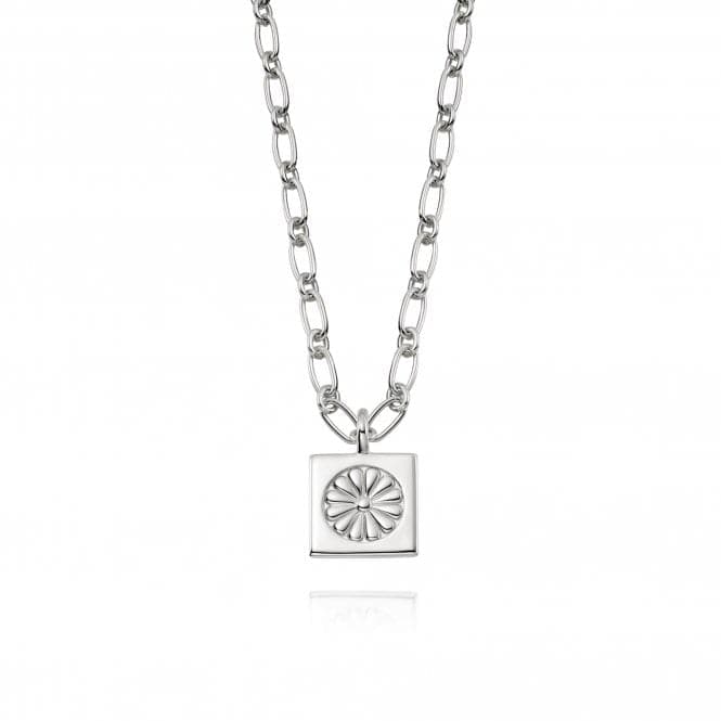 Daisy Bloom Medallion 925 Sterling Silver Necklace DN02_SLVDaisyDN02_SLV