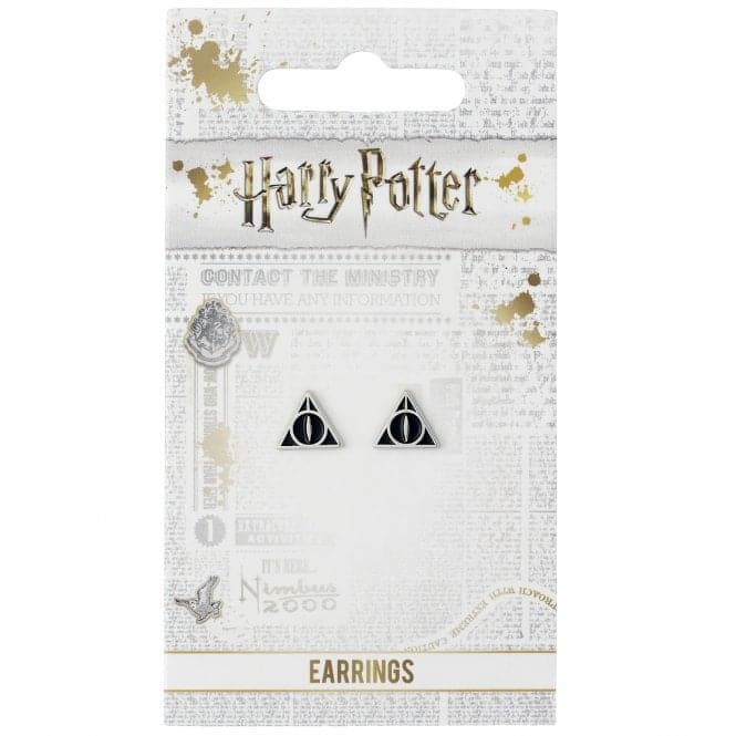 Deathly Hallows Black Stud EarringsHarry PotterWES0054