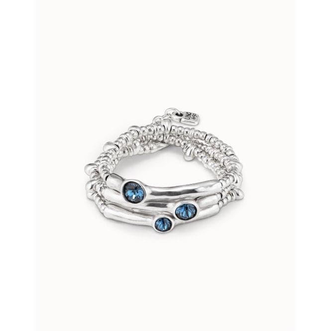 Delirium Blue Metal Faceted Crystal BraceletUNOde50PUL2226AZUMTL0M