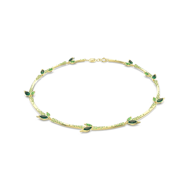 Dellium Bamboo Green Gold - tone Plated Necklace 5645367Swarovski5645367