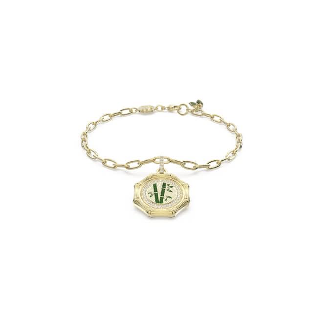 Dellium Charm Bamboo Green Gold - tone Plated Bracelet 5645386Swarovski5645386