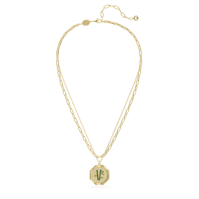 Dellium Gold - Tone Plated Green Necklace 5645388Swarovski5645388