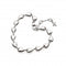 Desire Kiss Rhodium Plate Linking Hearts 7.5" Bracelet 70LKKit Heath70LK028