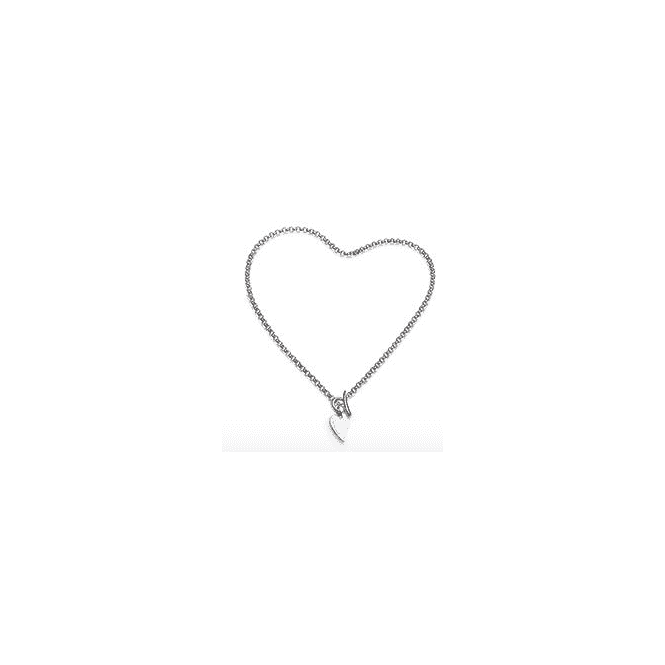 Desire Love Note Heart 16" T - Bar Necklace 90517RPKit Heath90517RP