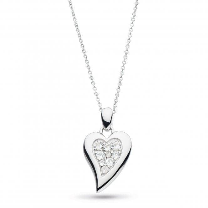 Desire Precious White Topaz Big Heart 22" Necklace 90506WTKit Heath90506WT