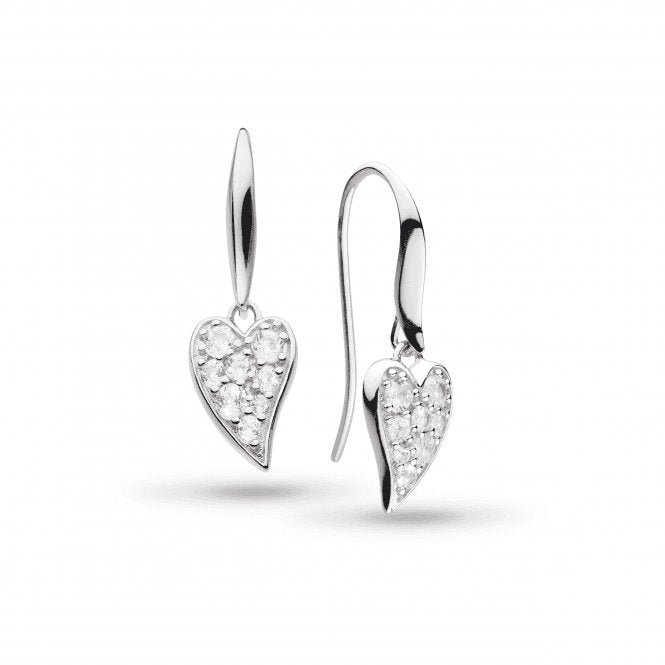 Desire Precious White Topaz Heart Drop Earrings 50507WTKit Heath50507WT