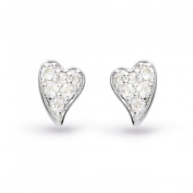Desire Precious White Topaz Heart Stud Earrings 30505WTKit Heath30505WT