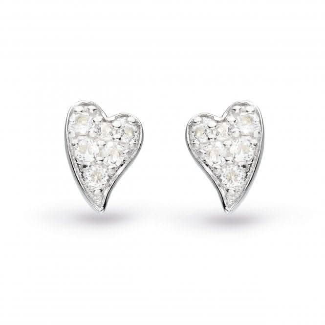 Desire Precious White Topaz Heart Stud Earrings 30505WTKit Heath30505WT