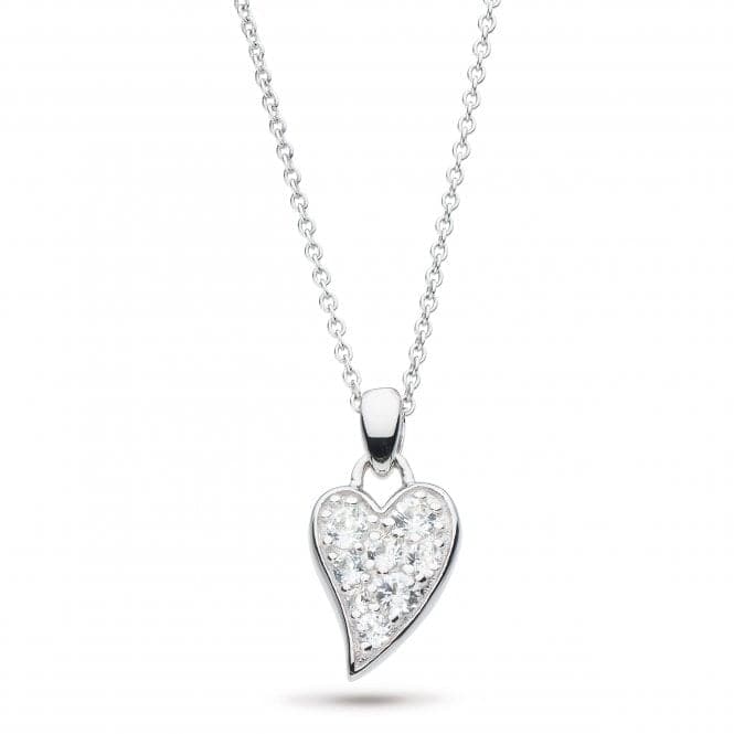Desire Precious White Topaz Small Heart 17" Necklace 90505WTKit Heath90505WT